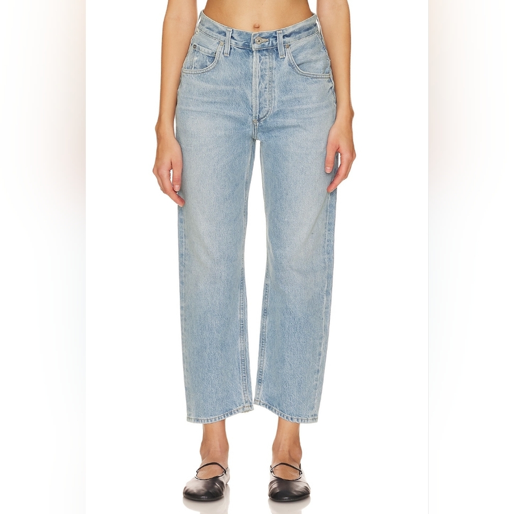 Citizens of Humanity DAHLIA Bow Leg Baby Roll Jeans in Ribbon Wash Size 30